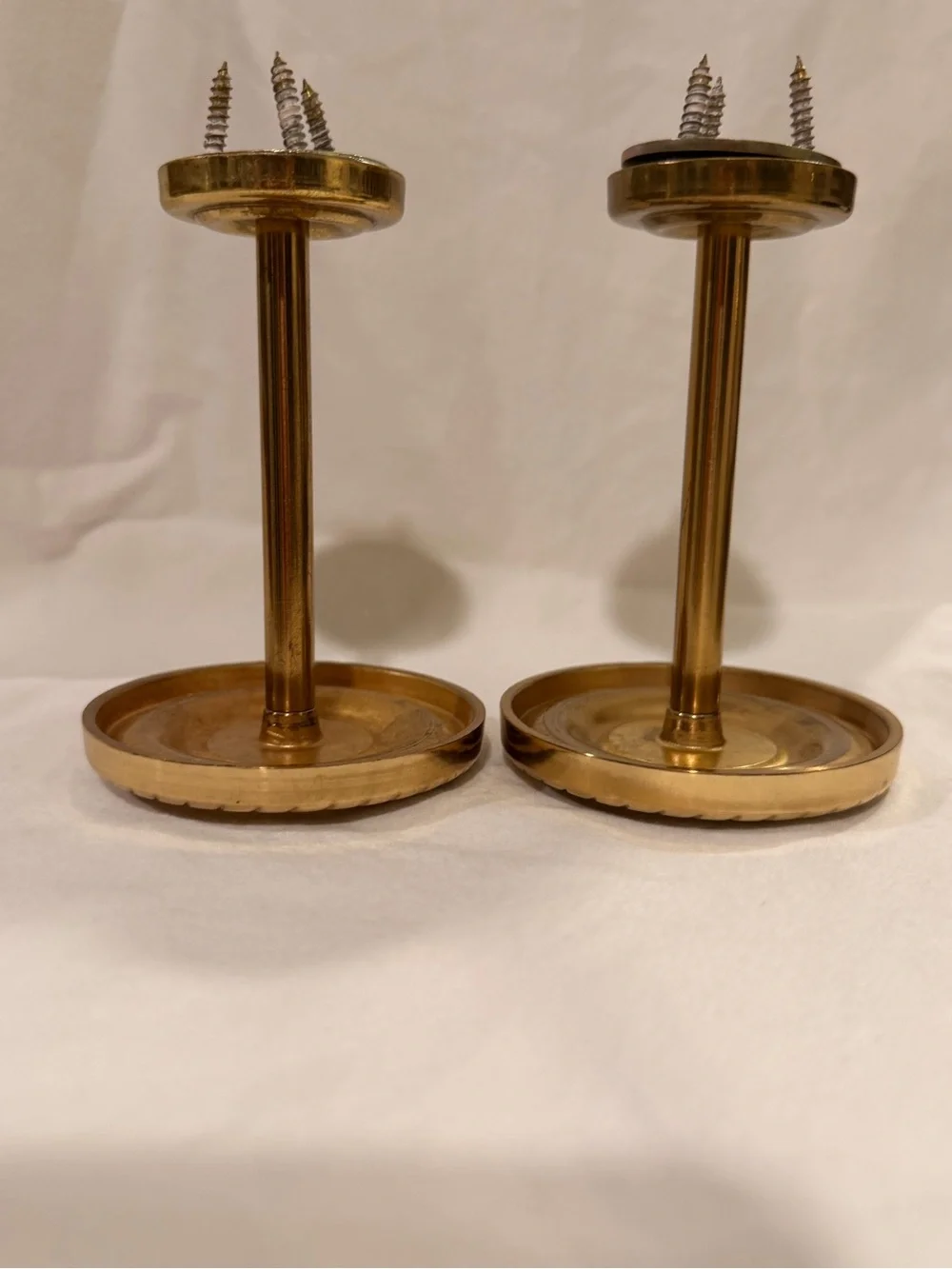 Brass Decorative Curtain Tieback Pair - Gold Finish